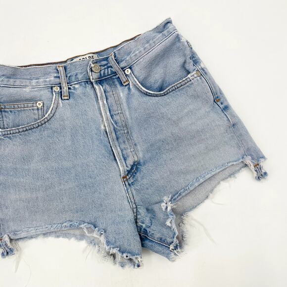 AGOLDE high rise Dee Shorts in Digit - Picture 3 of 7